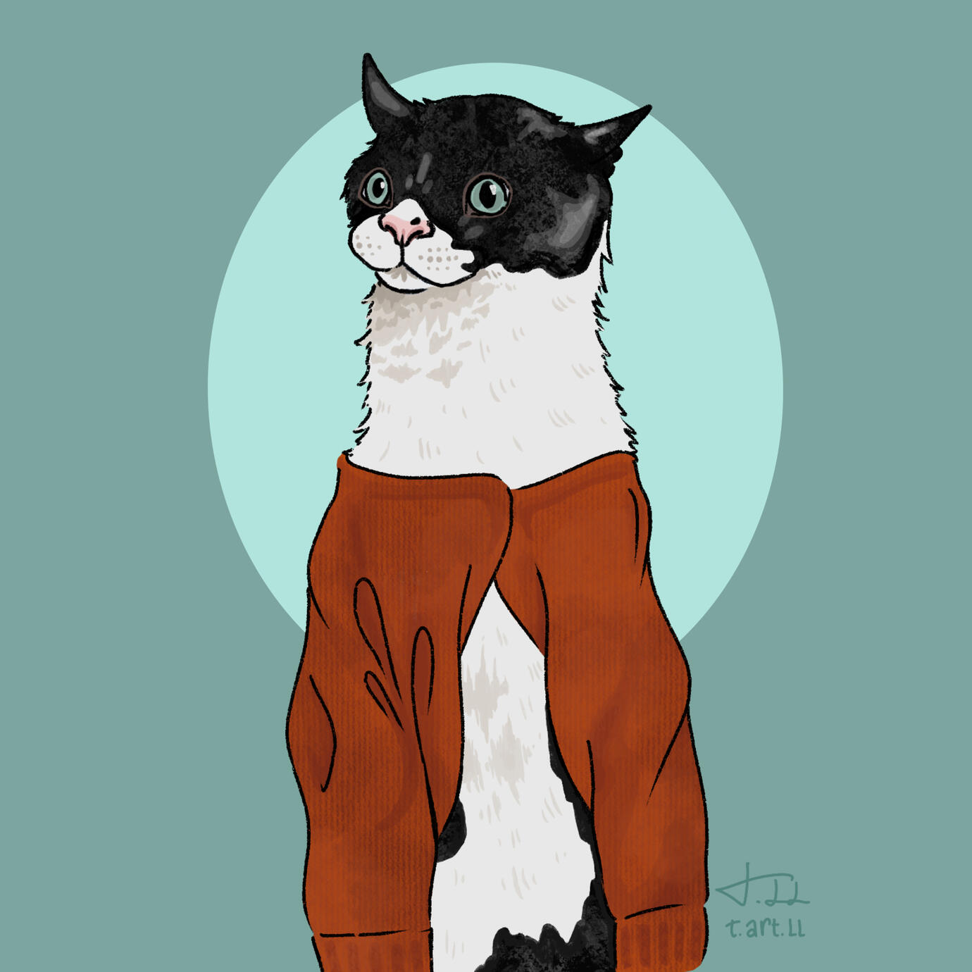 Funky cat 1 Digital