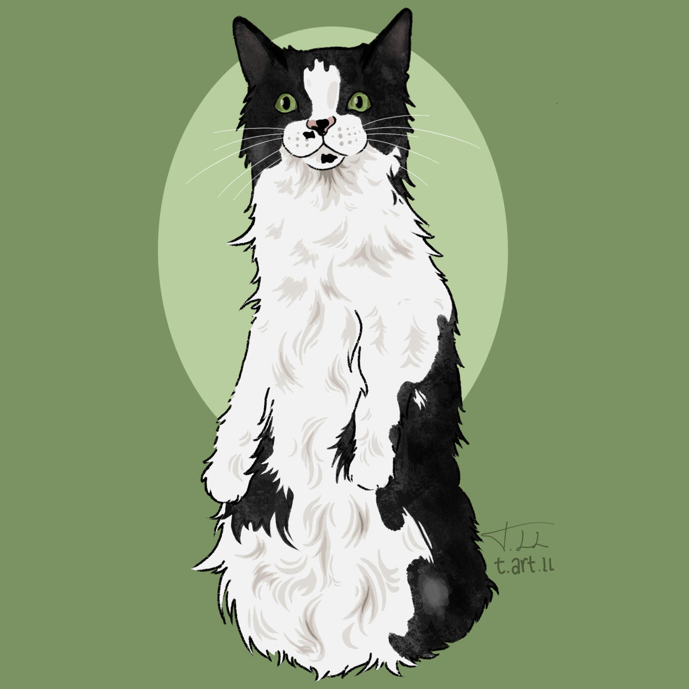 Funky cat 2 Digital